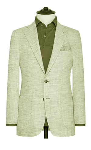 bespoke tailored men's Single Breasted Blazer - Patch Pockets