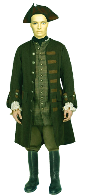 Men's Frock Coat  XVIII Century for Theatre