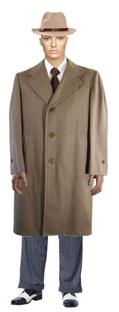 Men's Overcoat (Trench) 1930s for Film